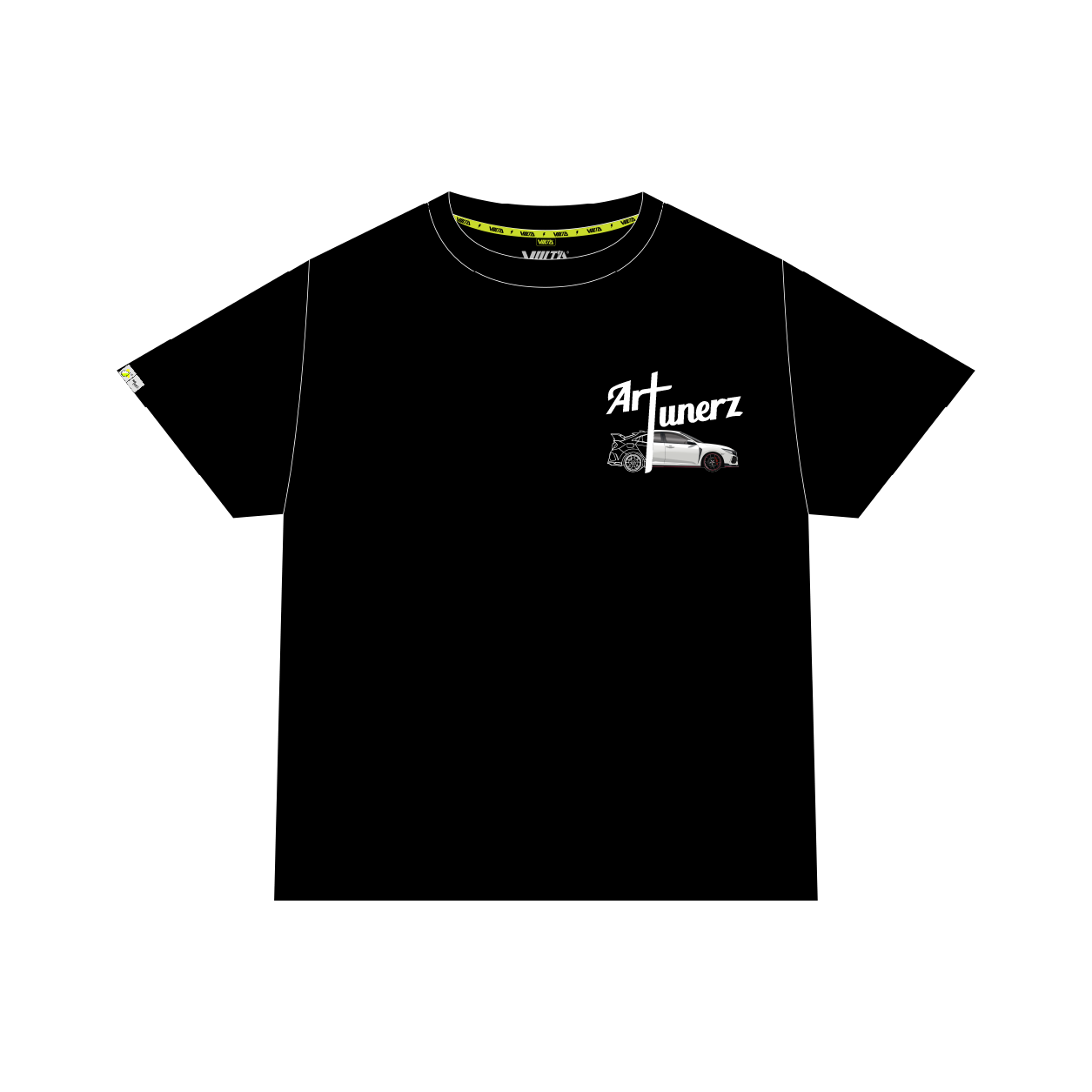 VOLT'D x Art Tunerz Civic Type R Generation Car Lift Tee Black - VOLT'D Performance