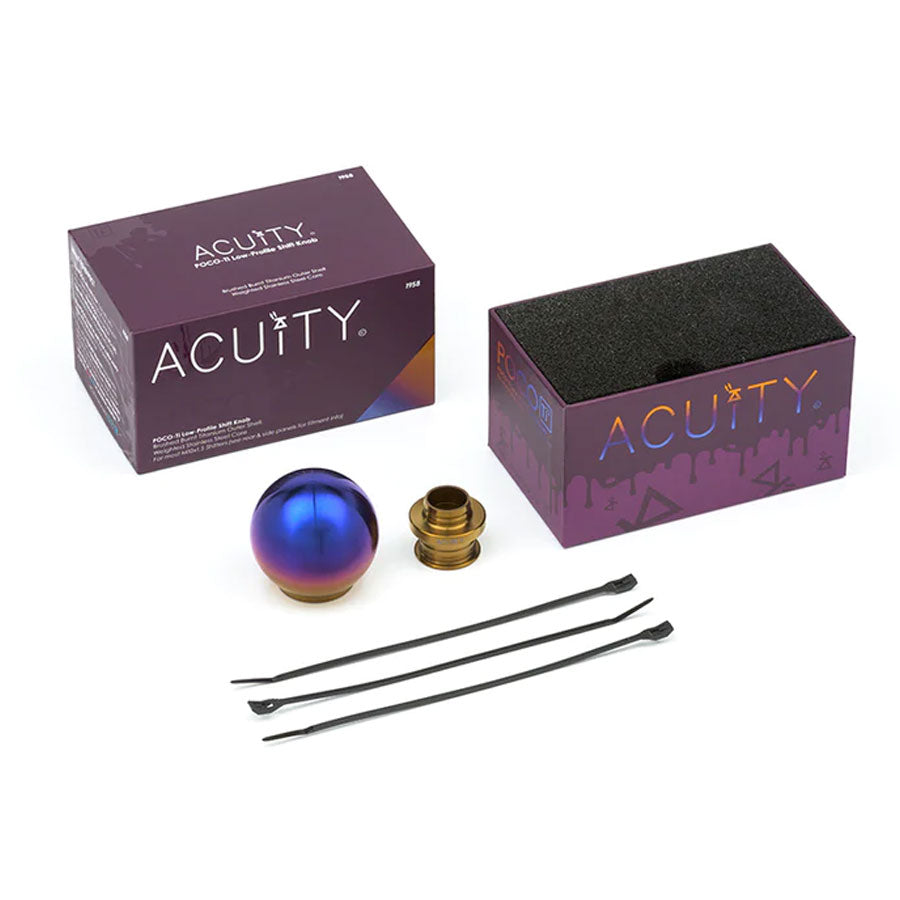 ACUITY Instruments POCO-Ti Burnt Titanium Low Profile Shift Knob (M10x1.5) (1958) - VOLT'D Performance