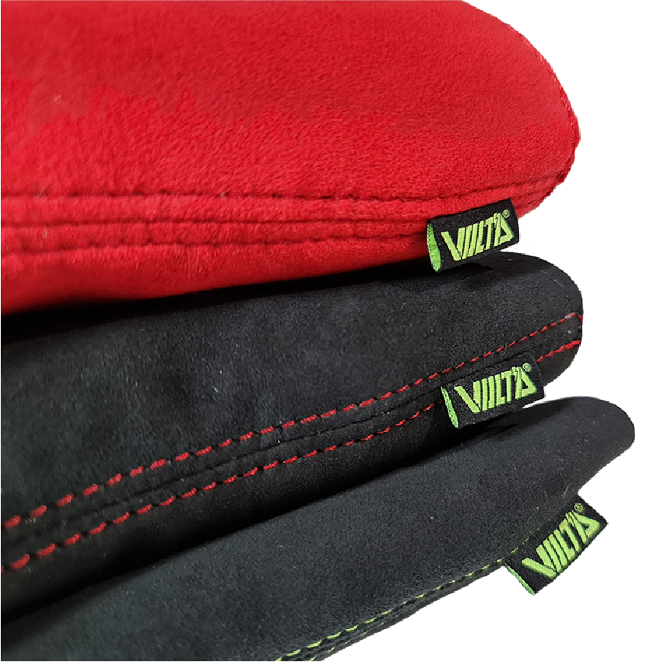 VOLT'D Alcantara Shift Boot for 2007-2011 8th Gen Honda Civic (Red Alcantara With Red Stitch) - VOLT'D Performance