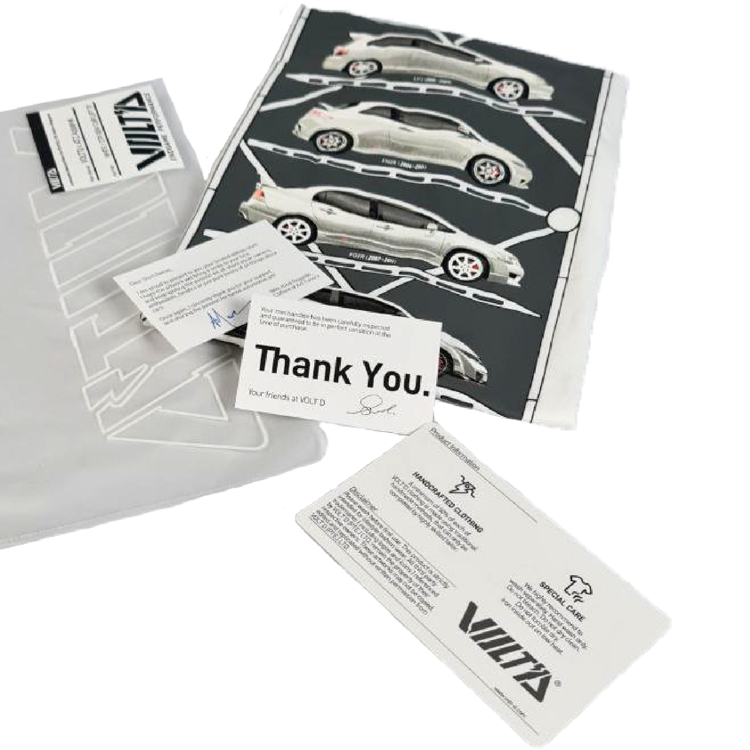 VOLT'D x Art Tunerz Civic Type R Generation Car Lift Tee White - VOLT'D Performance