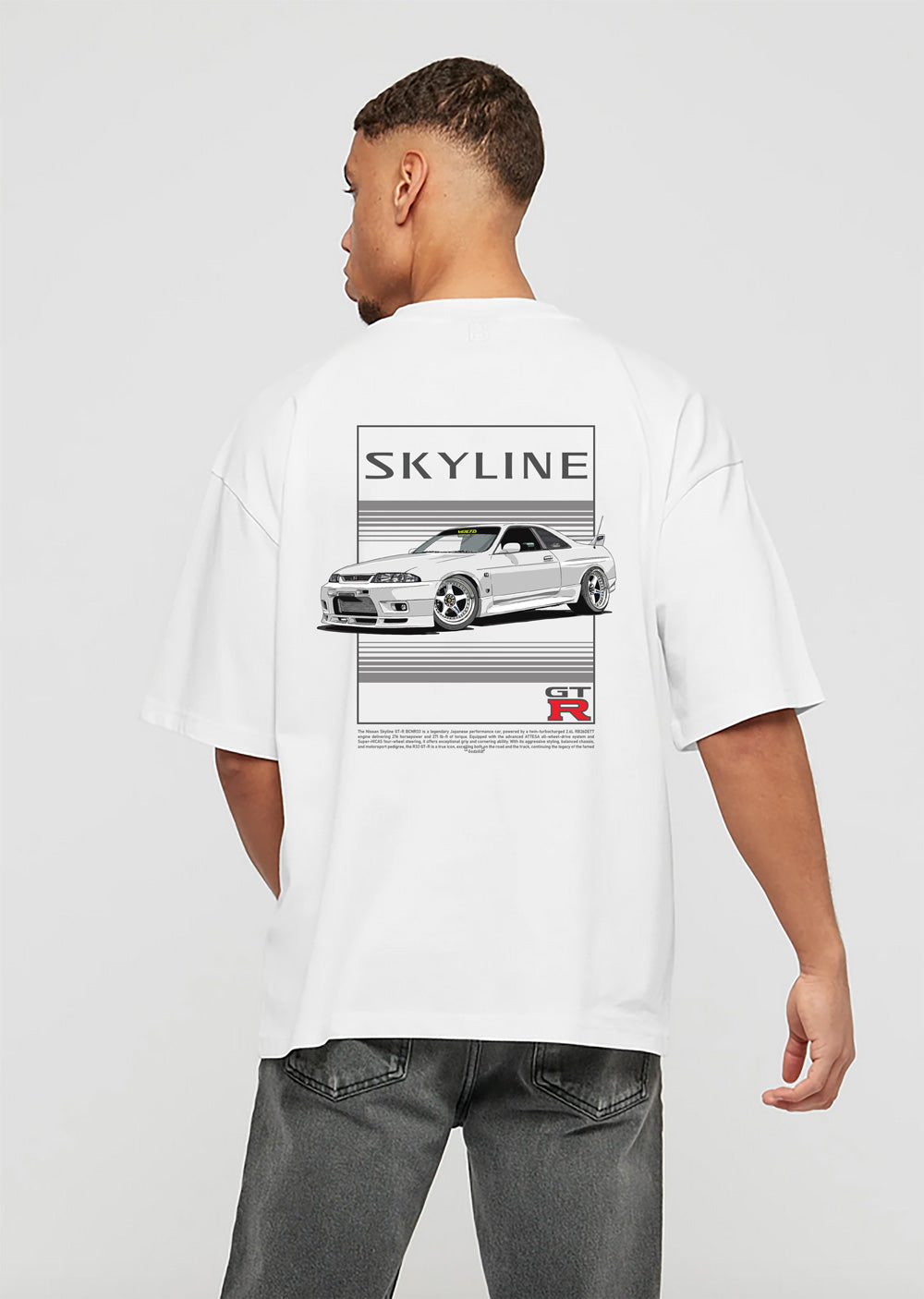 VOLT'D x ArtTunerz Nissan Skyline GTR R33 Tee (White)