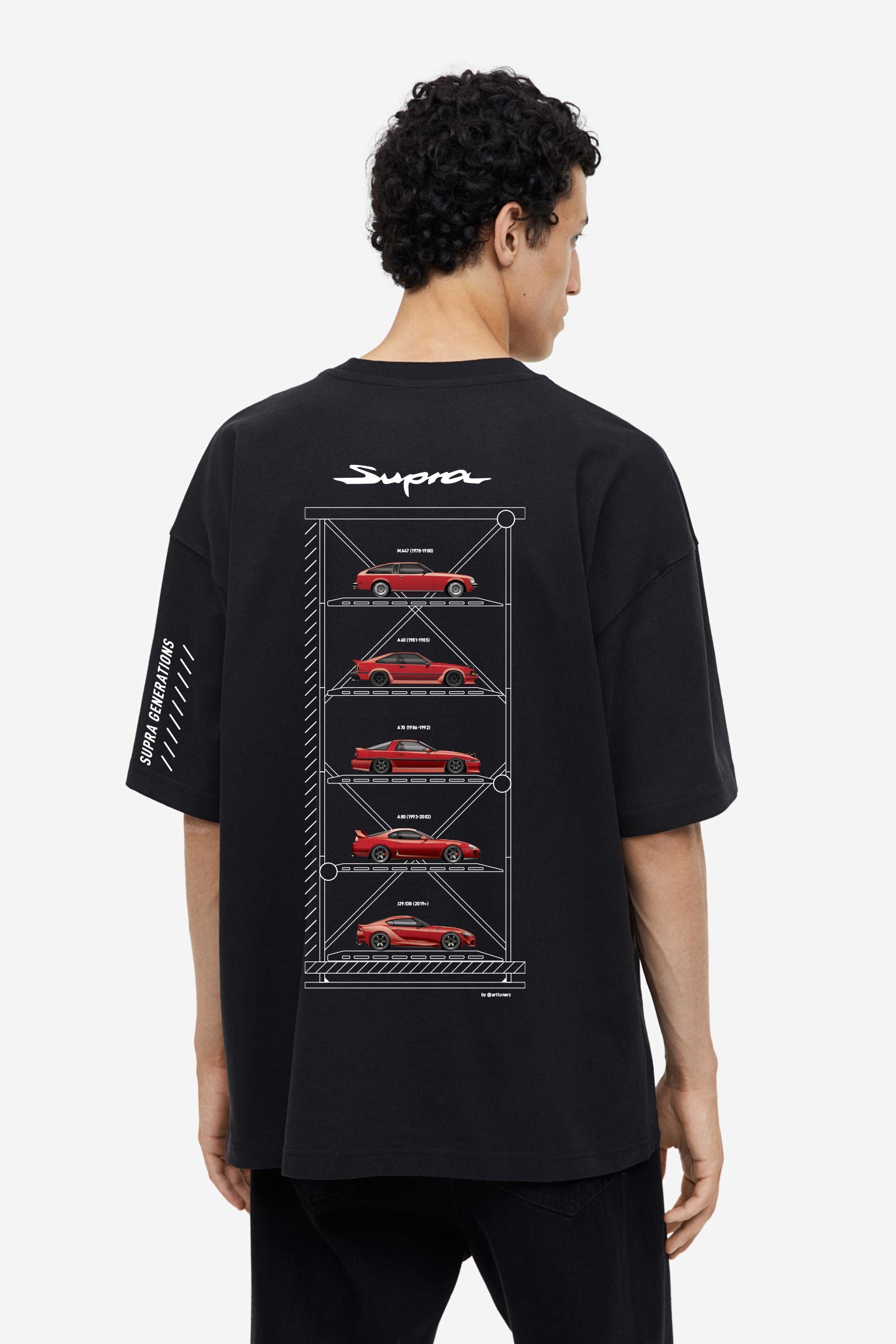 VOLT'D x ArtTunerz Toyota Supra Generations Tee (Black)